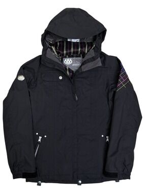 686 SMARTY JACKET Waterproof Snowboard Ski Black Parka Coat Women XS Retail $300